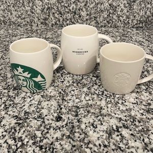Starbucks lot of 3- coffee mugs EUC